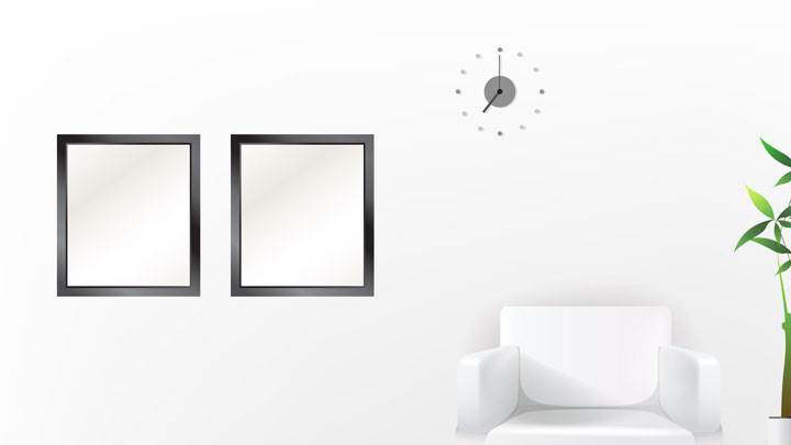 Single White Sofa And White Background
